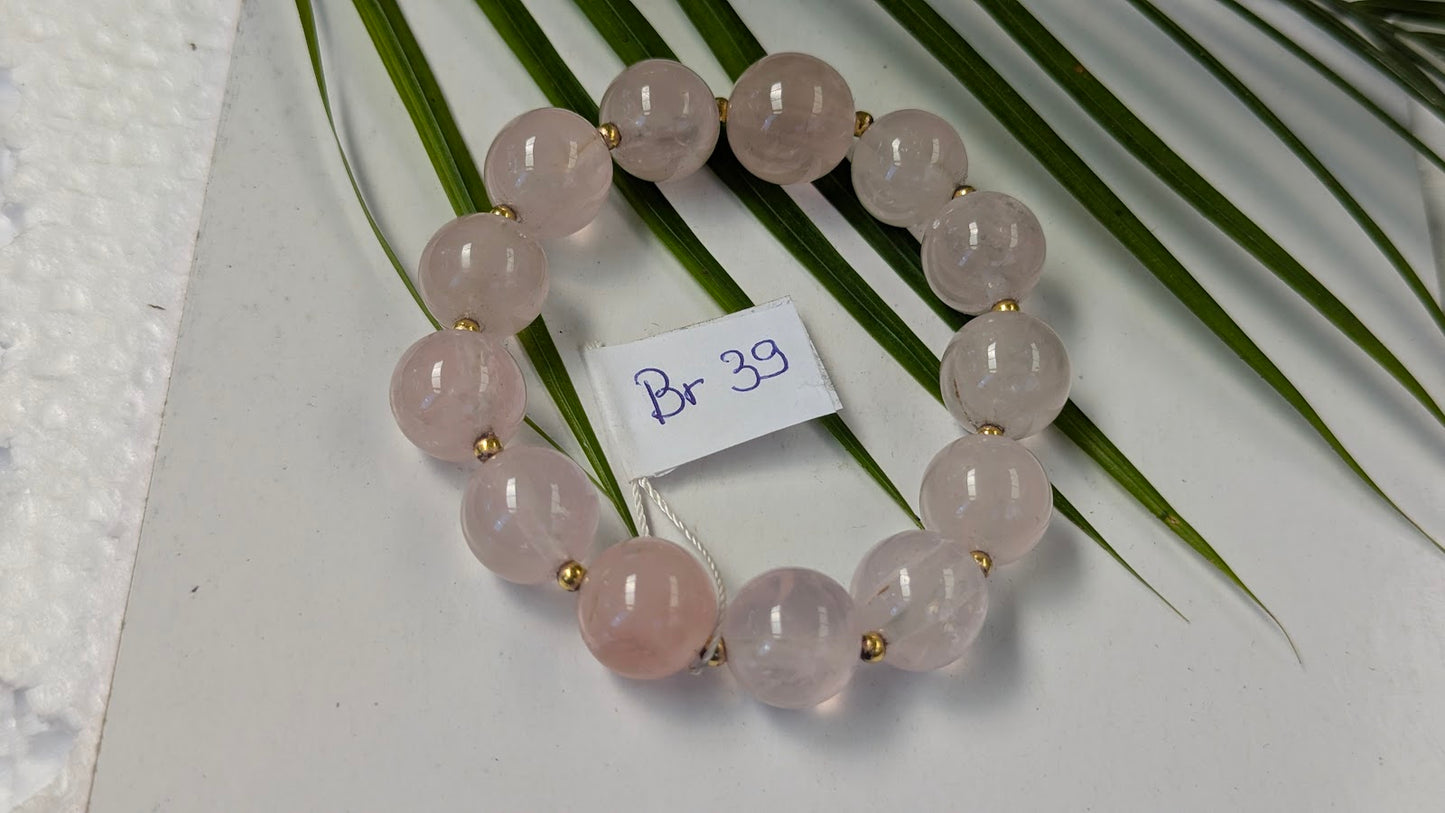 Br 39 Quartz rose bracelet