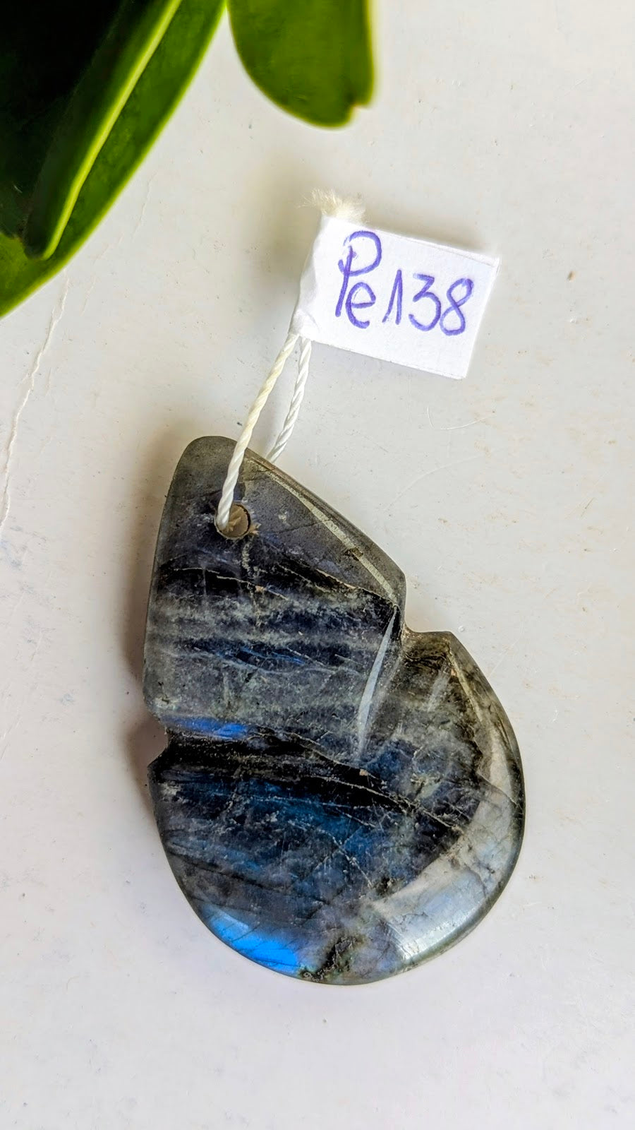 Pe138 Labradorite Pendentif
