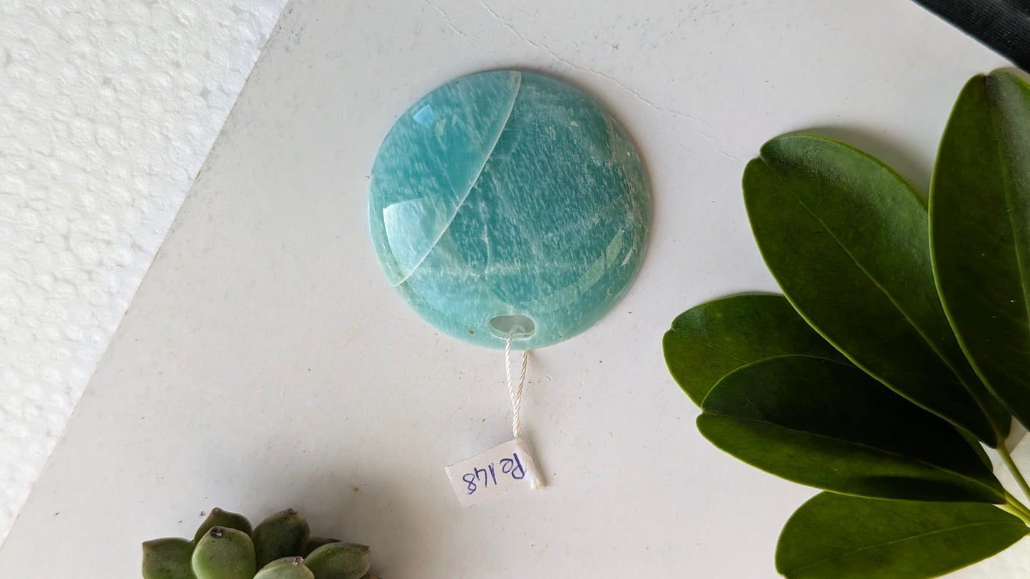Pe148 Amazonite Pendentif