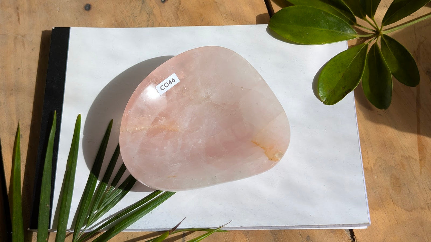 CO46 Quartz-Rose Coupelle