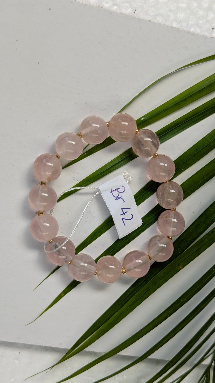 Br 42 Quartz rose bracelet