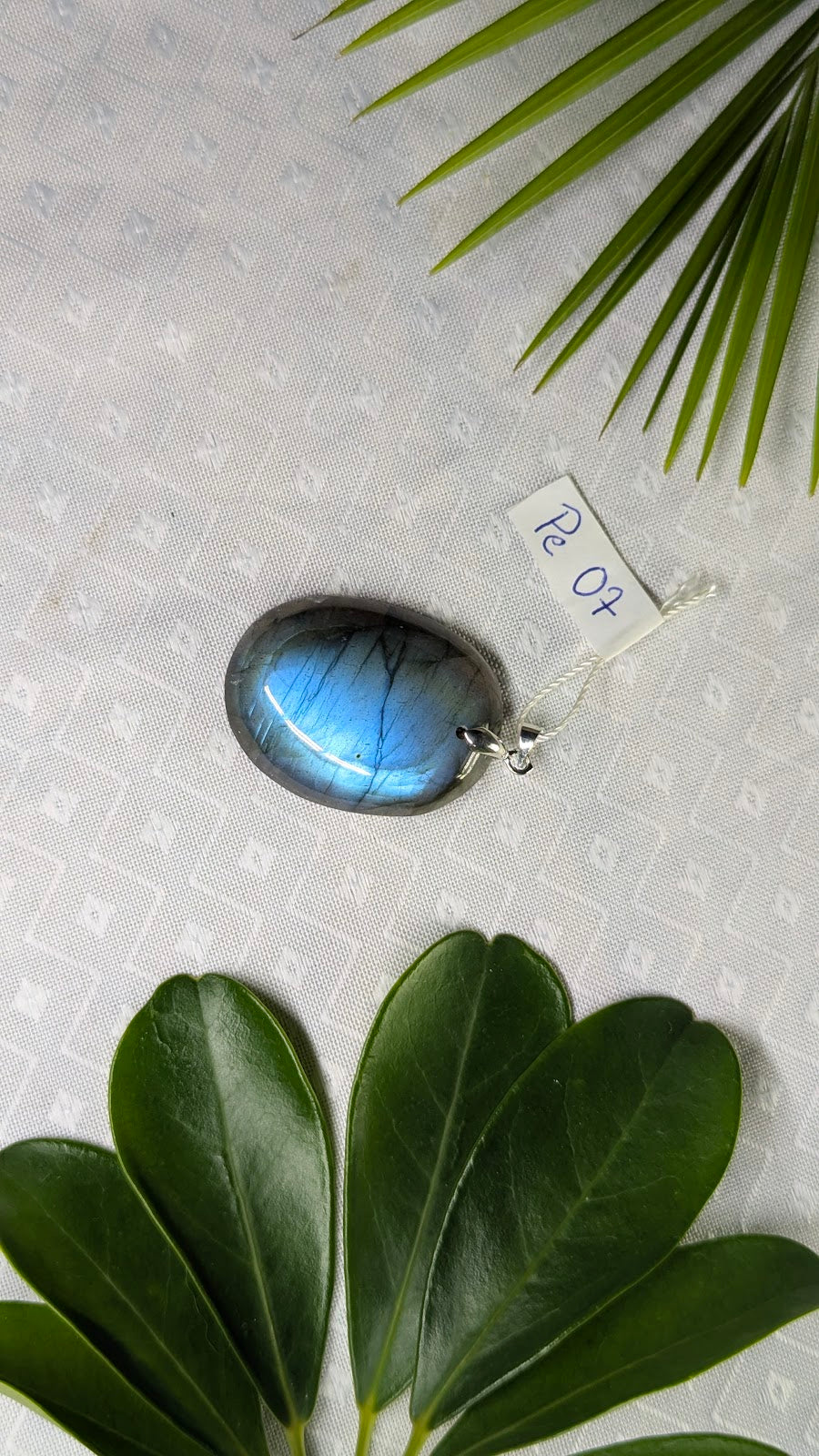 Pe 07 Pendentif Labradorite Ovale