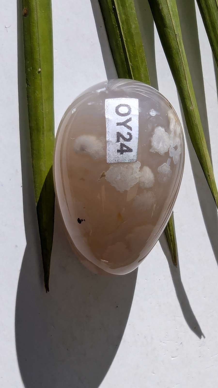 OY24 Agate fleur Oeuf de Yoni
