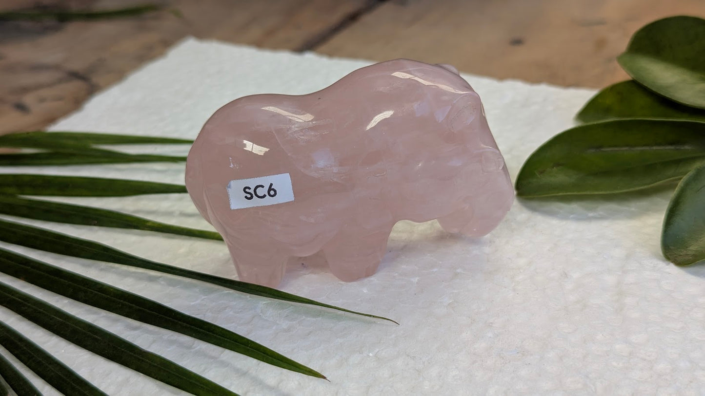 SC6 Quartz-Rose Sculpture