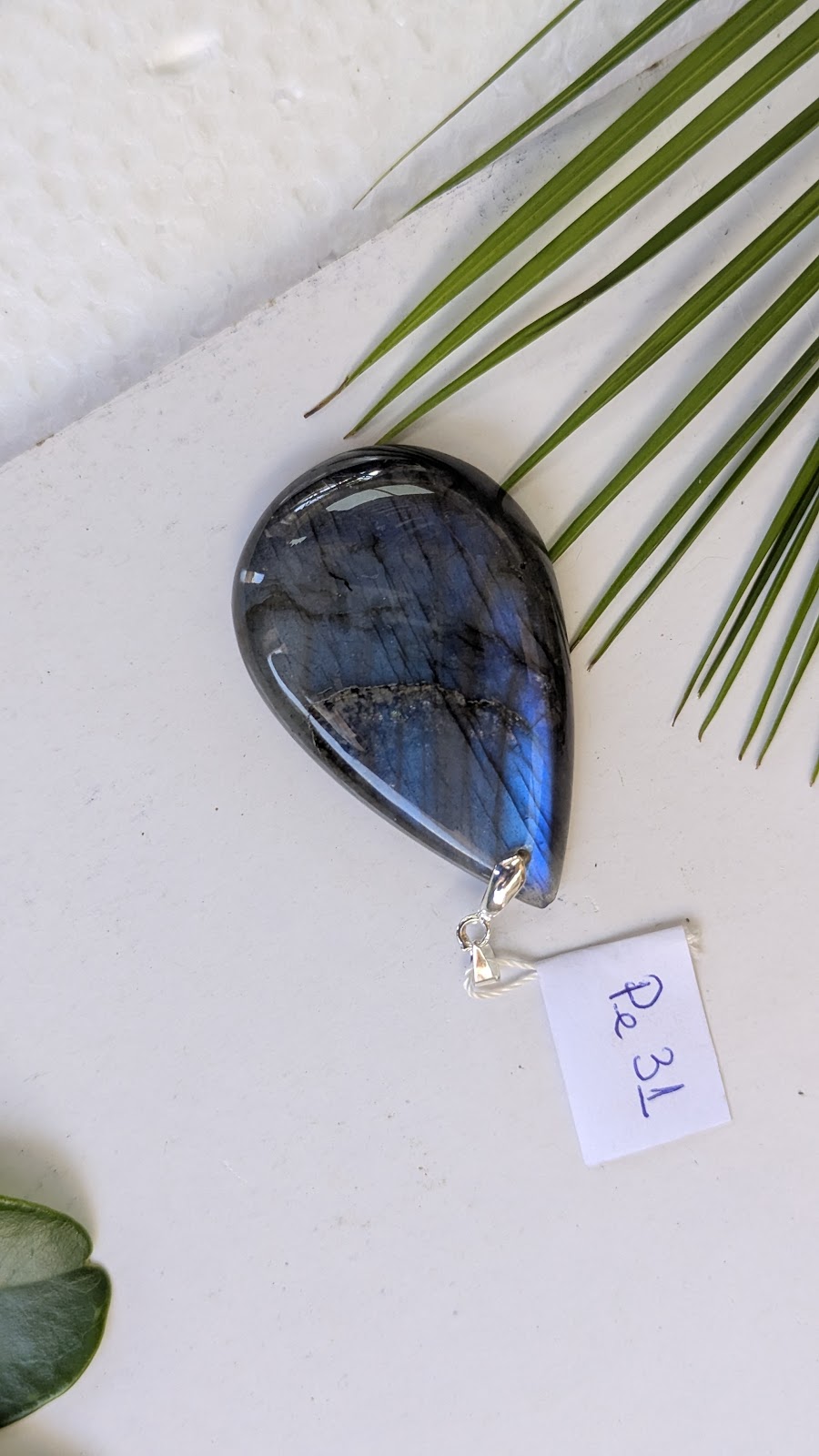 Pe 31 Pendentif Labradorite Goutte