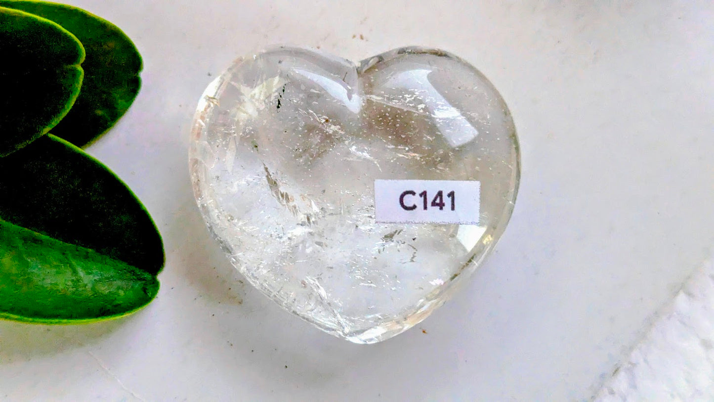 C141 Cristal de roche Coeur