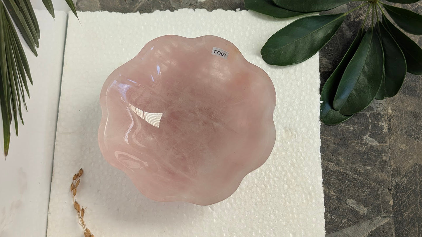 CO07 Quartz-Rose Coupelle