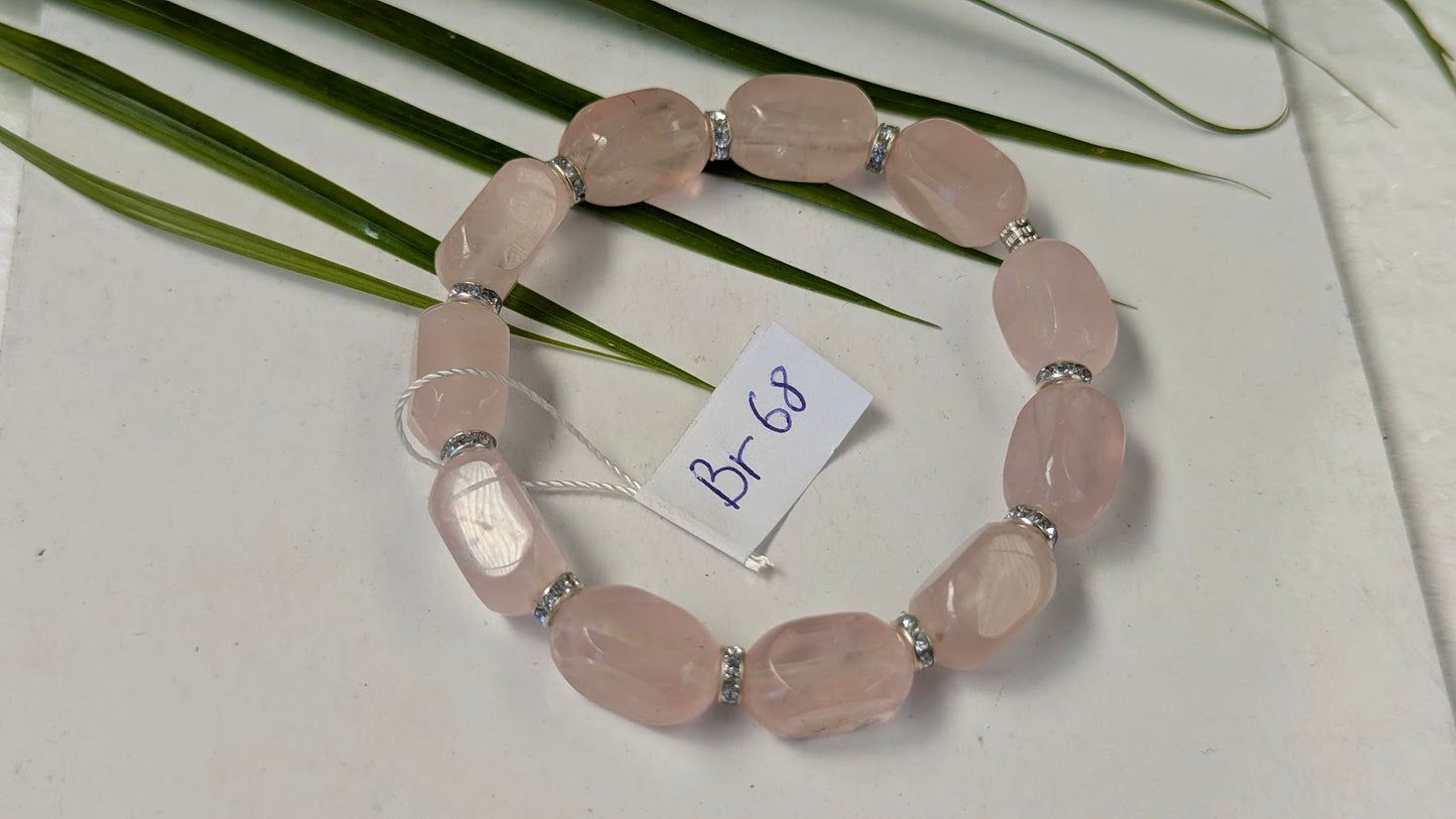 Br 68 Quartz rose bracelet
