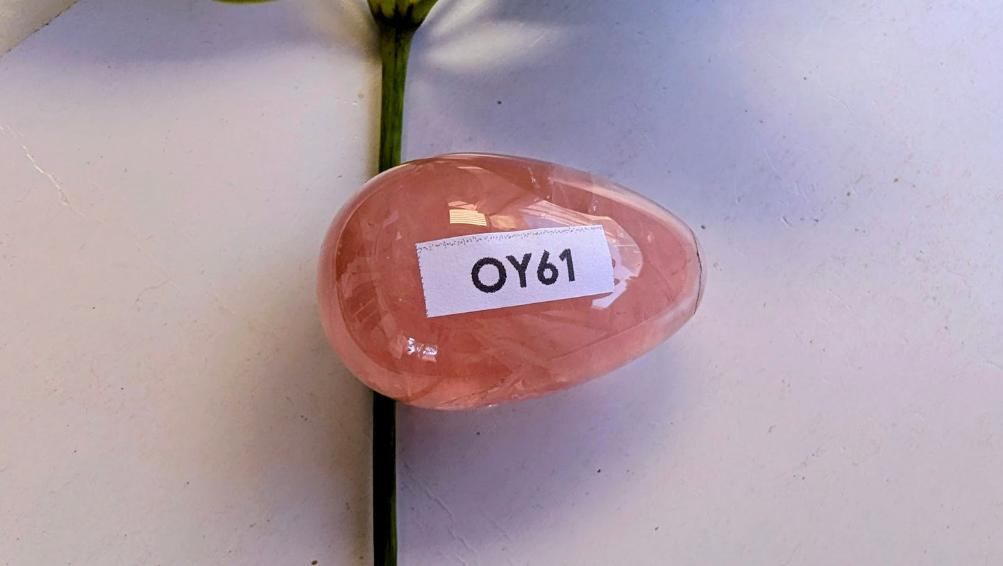 OY61 Quartz-Rose Oeuf de Yoni