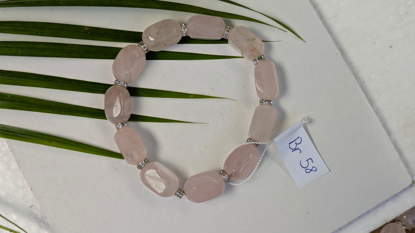 Br 58 Quartz rose bracelet
