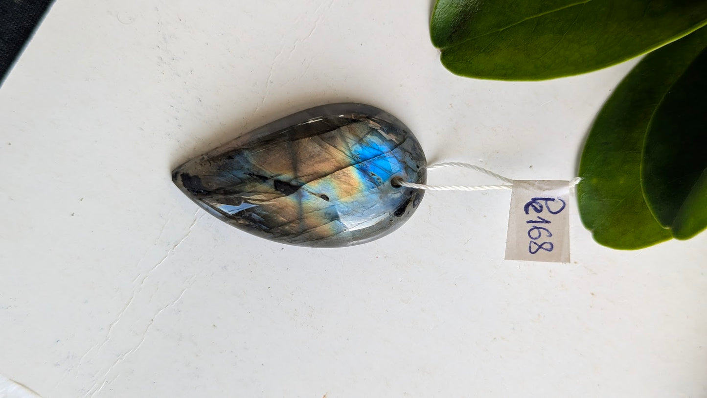 Pe168 Labradorite Pendentif