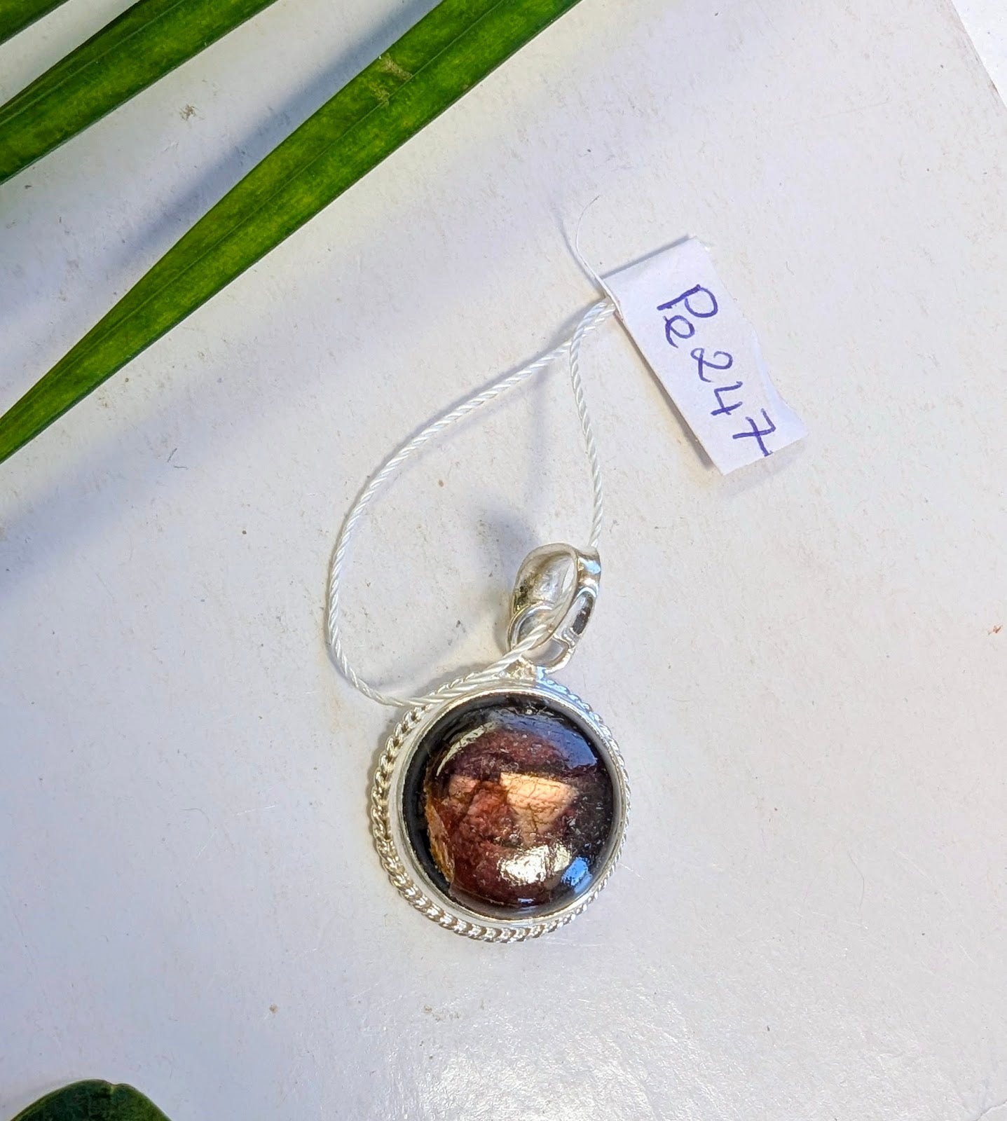 Pe247 Saphir Pendentif