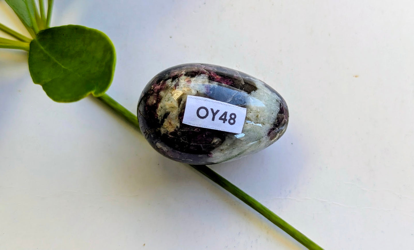 OY48 Tourmaline Rose Oeuf de Yoni