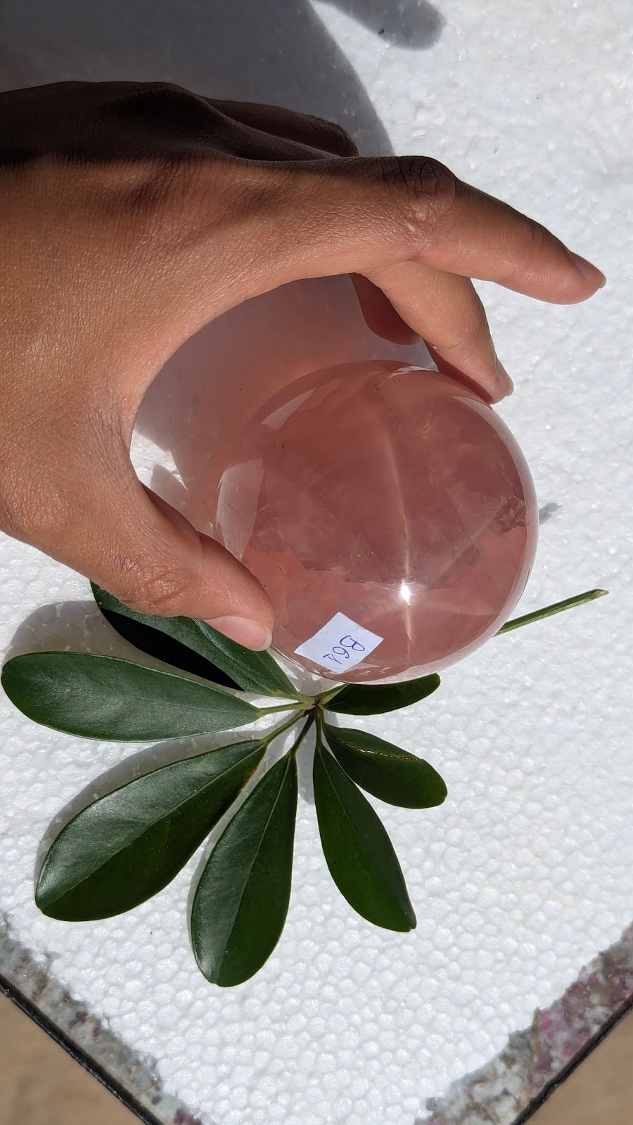 B61 Quartz rose sphère