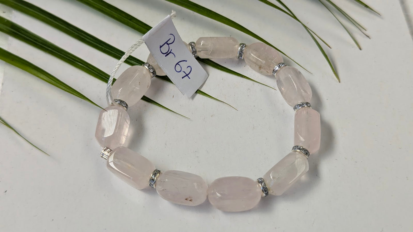 Br 67 Quartz rose bracelet