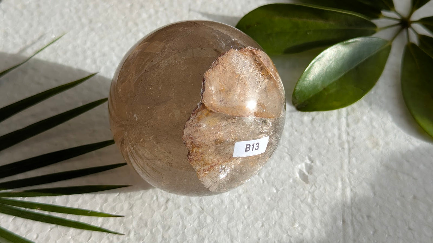 B13 Quartz fumé Sphère/Boule
