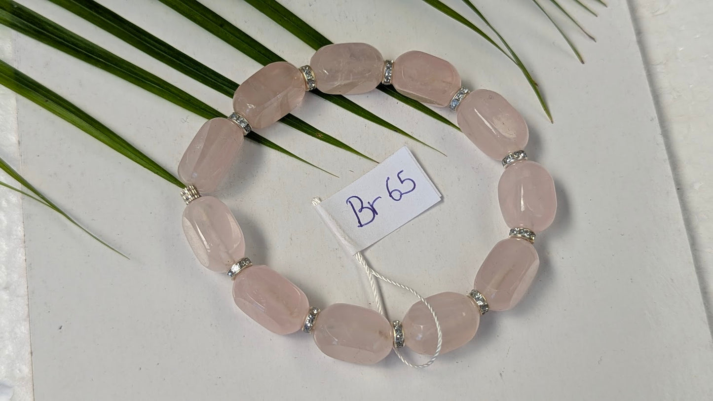 Br 65 Quartz rose bracelet
