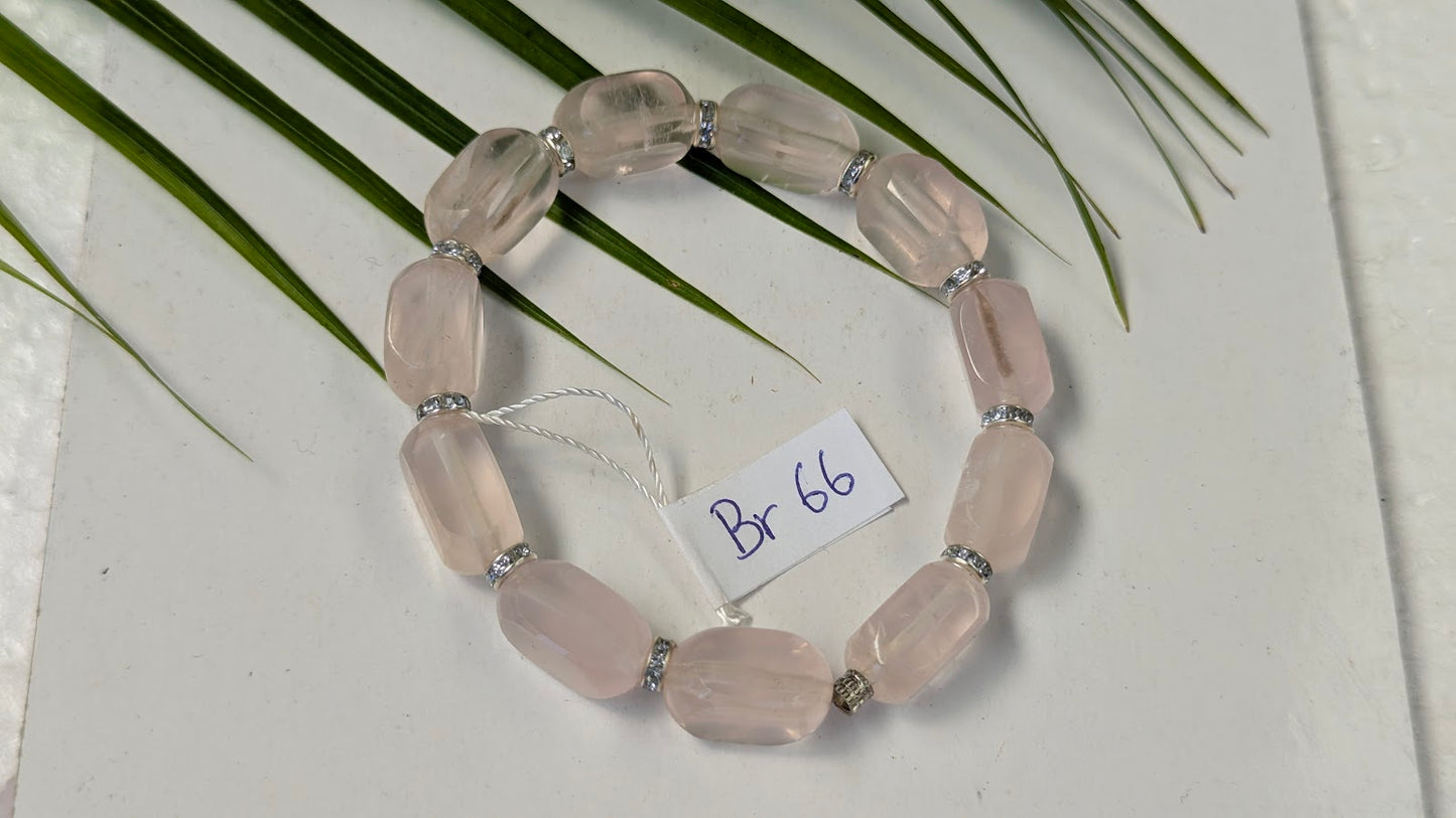 Br 66 Quartz rose bracelet