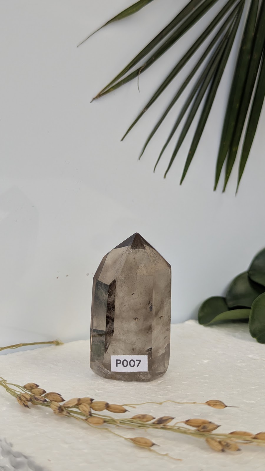 P007 Quartz fumé Prisme