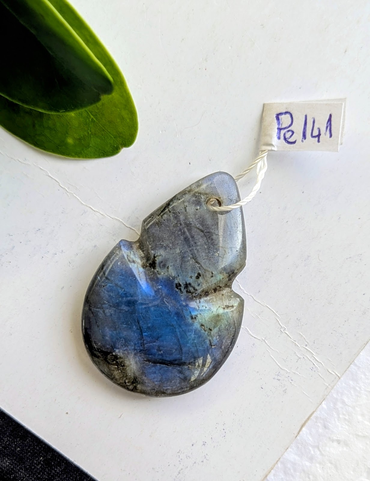 Pe141 Labradorite Pendentif