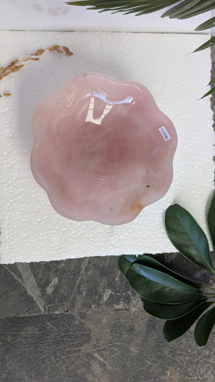 CO08 Quartz-Rose Coupelle