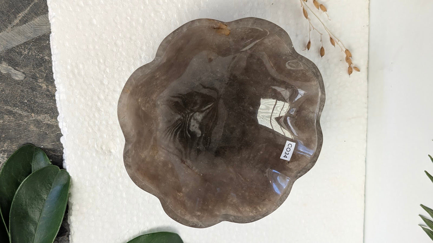 CO34 Quartz-fumé Coupelle