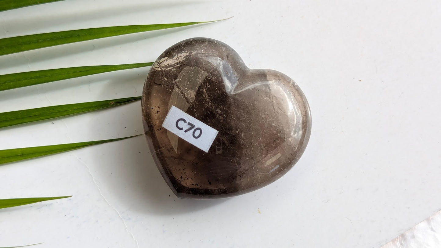 C70 Quartz fumé Coeur