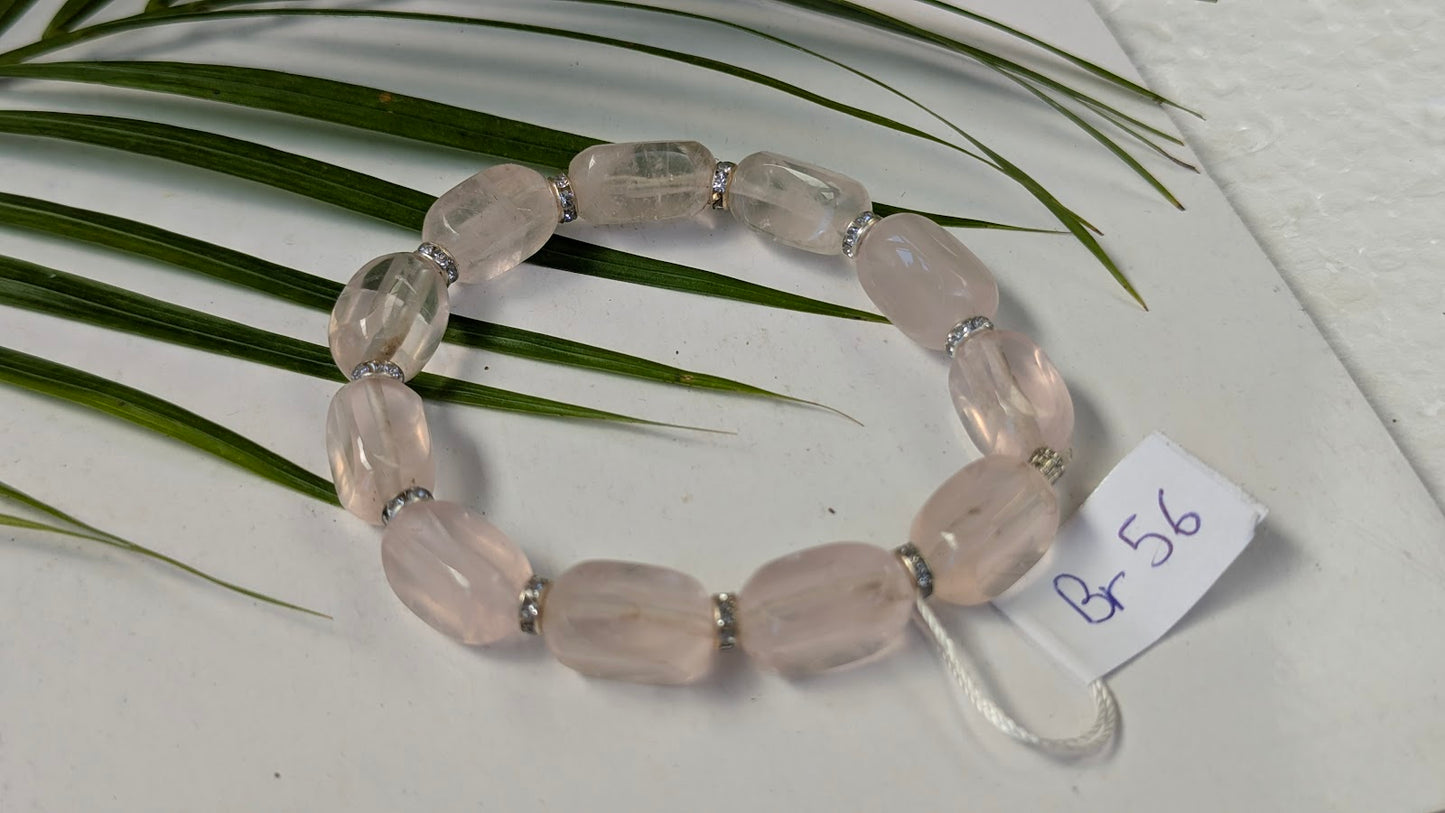 Br 56 Quartz rose bracelet