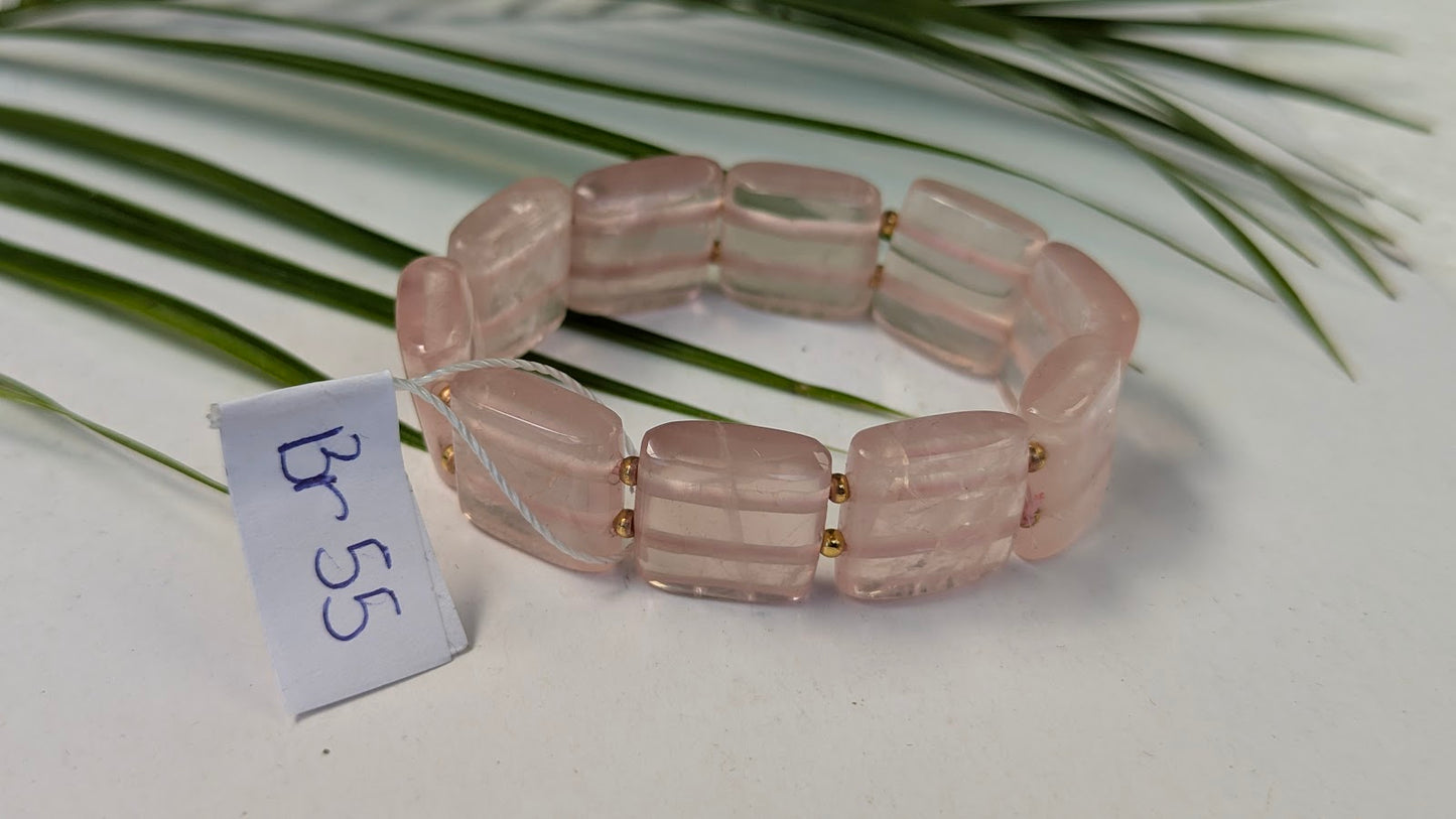 Br 55 Quartz rose bracelet