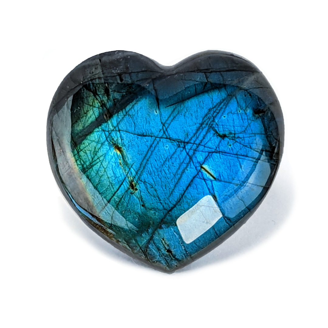 Labradorite Cœur, pierre naturelle fait-main