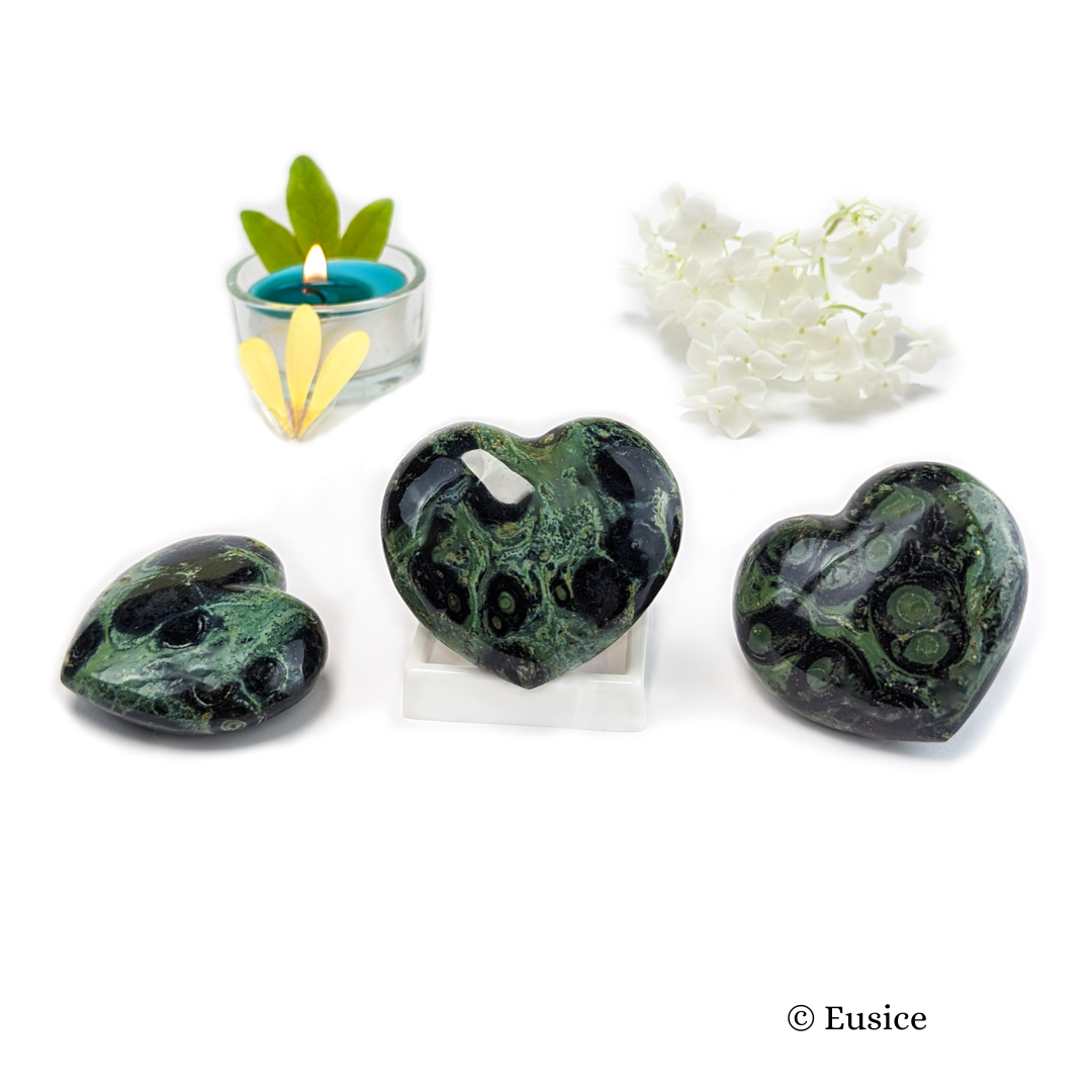 Kambamba Heart Jasper, handmade natural stone