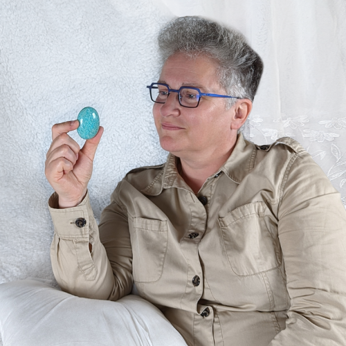 Amazonite, mon Galet Litho Format Poche