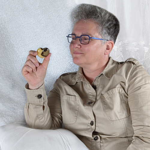Septaria Cœur, pierre naturelle fait-main