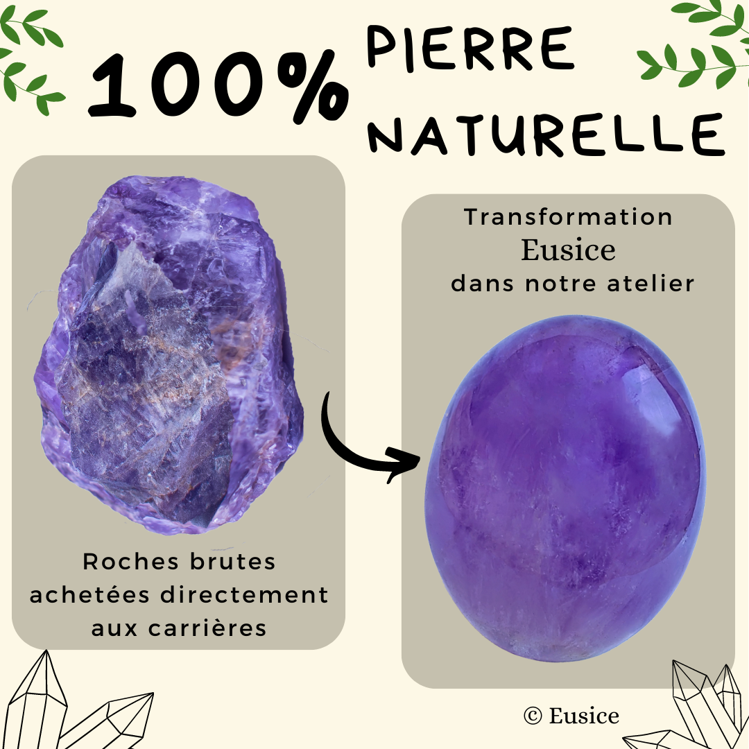 Amethyst, my handmade Litho Pebble