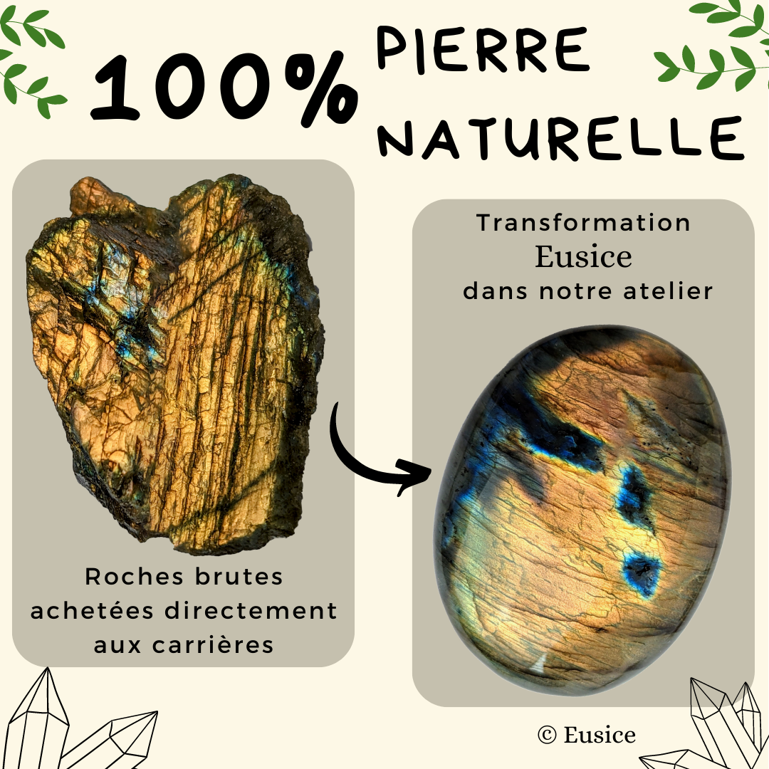 Labradorite Impériale, mon Galet Litho fait-main
