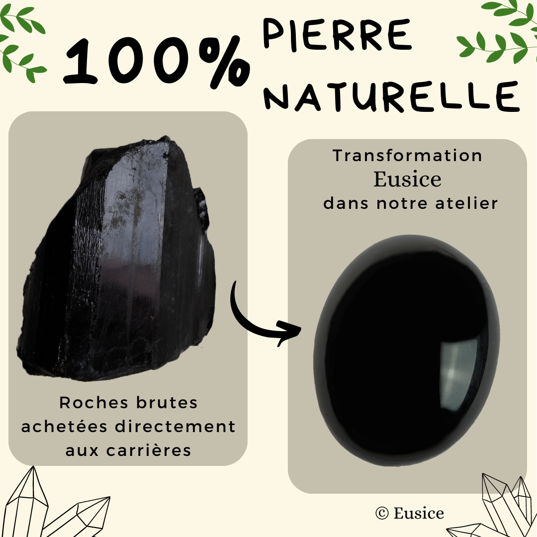 Tourmaline Noire, mon Galet Litho Format Poche