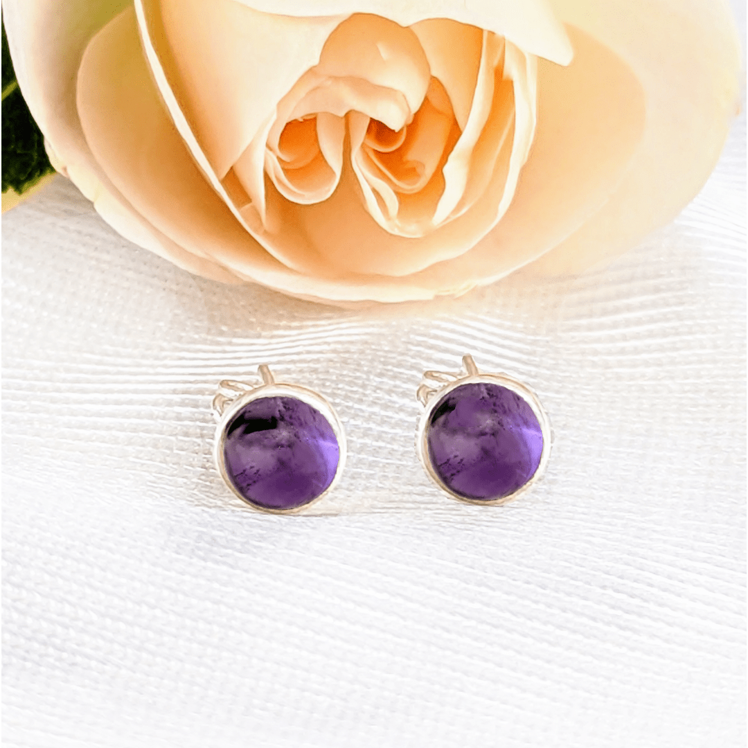 Boucles d'oreille Améthyste & Argent 925