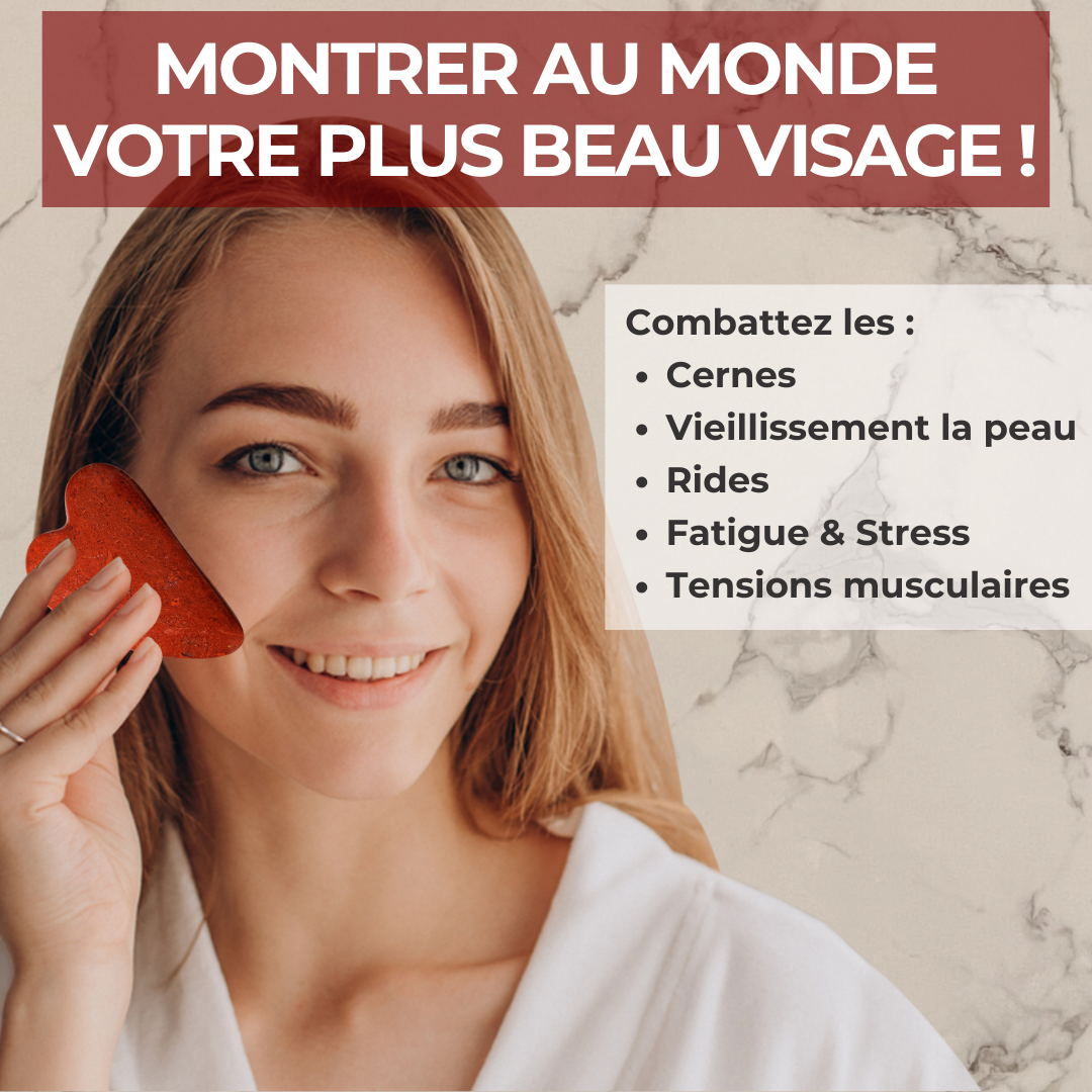 Gua Sha Red Jasper, Eye & Face Massage