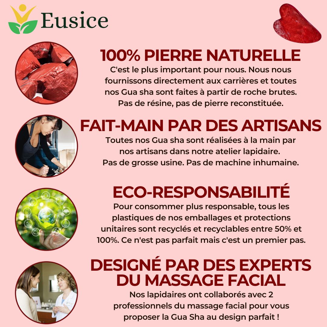 Gua Sha Red Jasper, Eye & Face Massage