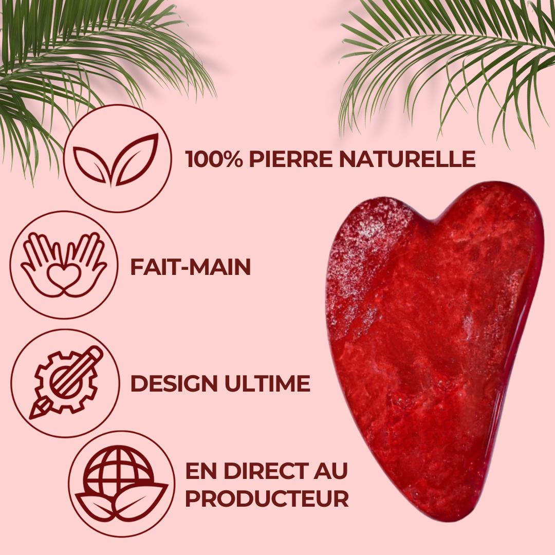 Gua Sha Red Jasper, Eye & Face Massage