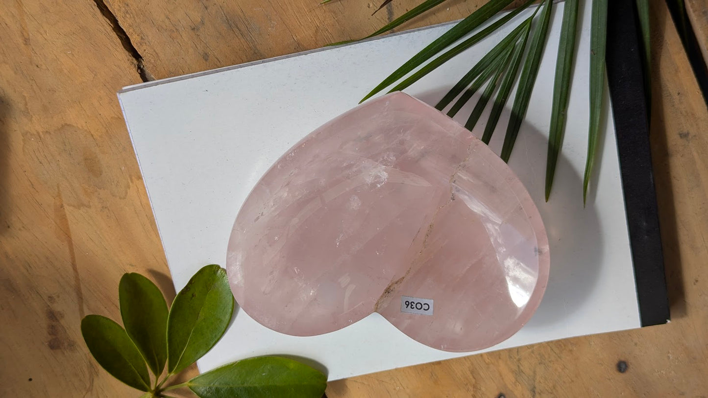 CO36 Quartz-Rose Coupelle