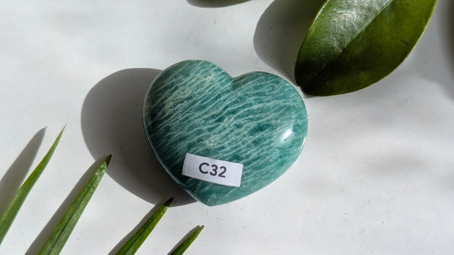 C32 Amazonite coeur