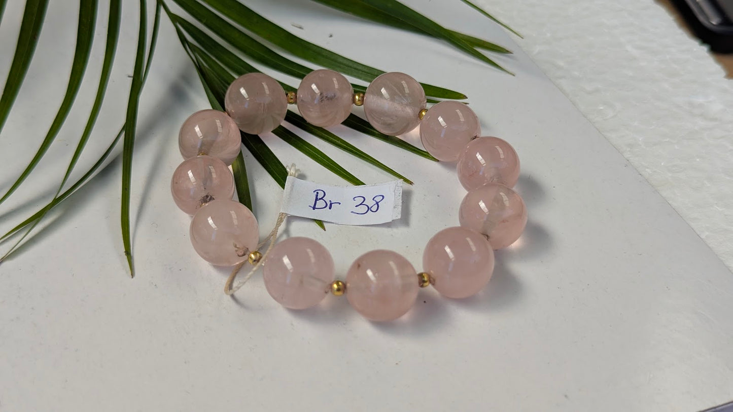 Br 38 Quartz rose bracelet