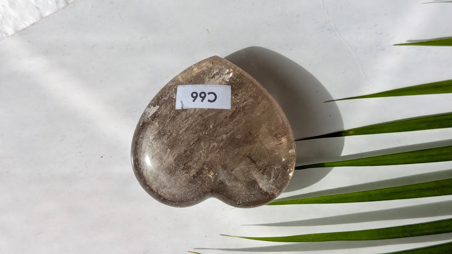 C66 Quartz fumé Coeur