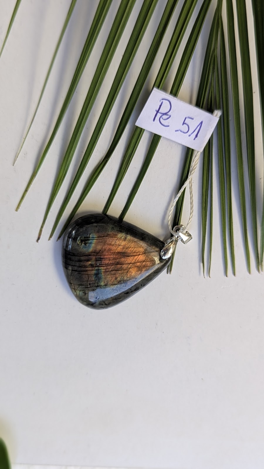 Pe 51 Pendentif Labradorite Goutte