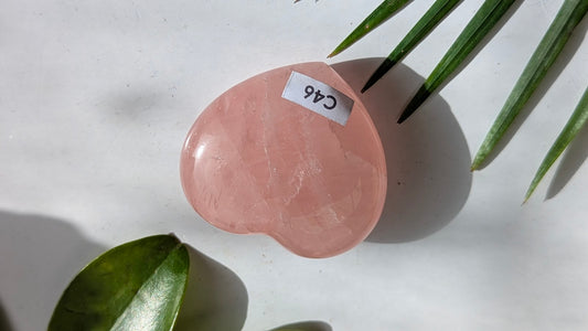 C46 Quartz rose Coeur