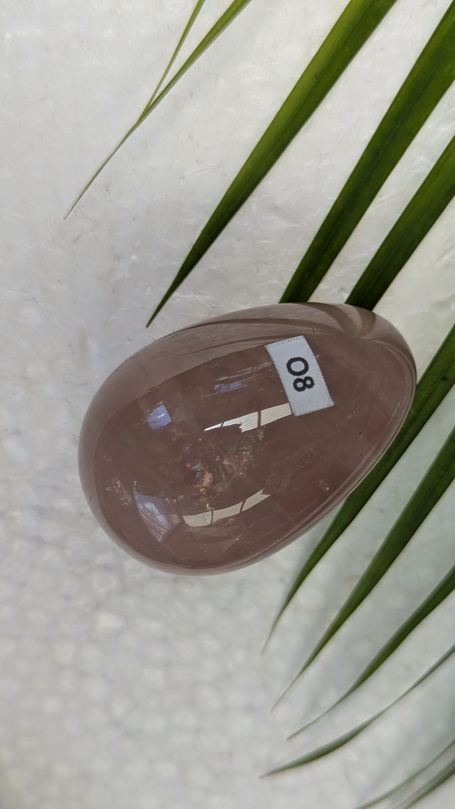 O8 Quartz rose Oeuf