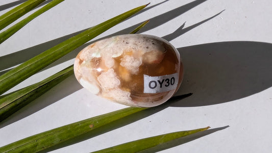 OY30 Agate fleur Oeuf de Yoni
