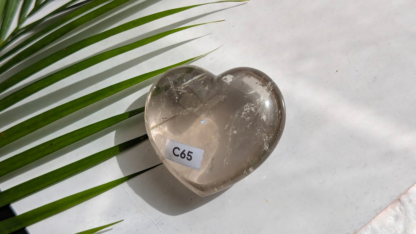 C65 Quartz fumé Coeur