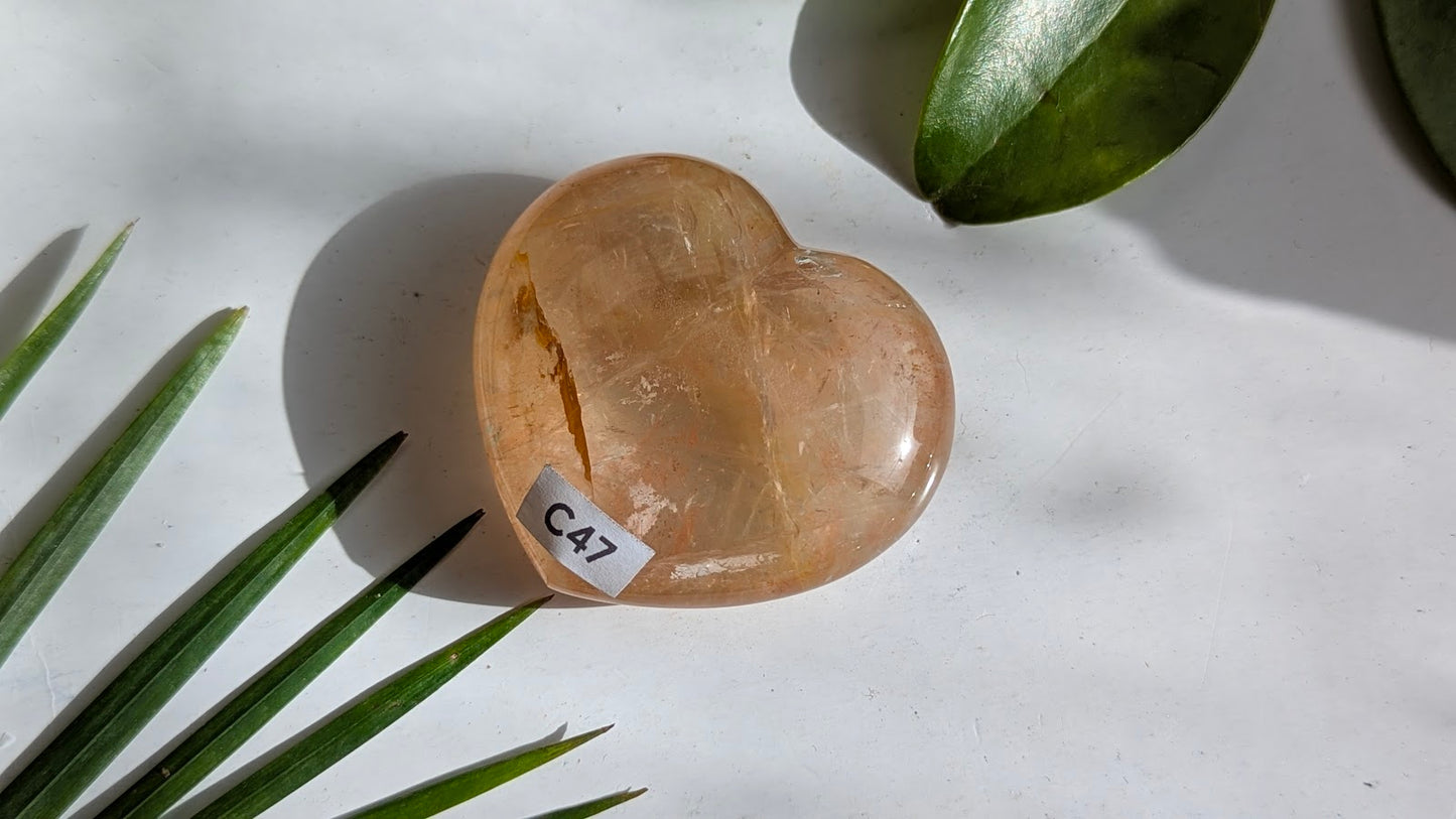 C47 Quartz Hématoïde Coeur